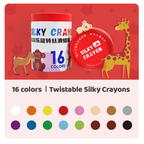 Cat Paw Silky Crayons Set