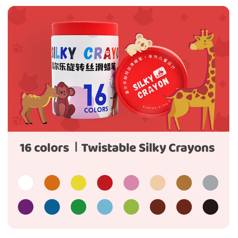 Twistable Washable Silky Crayons for Kids