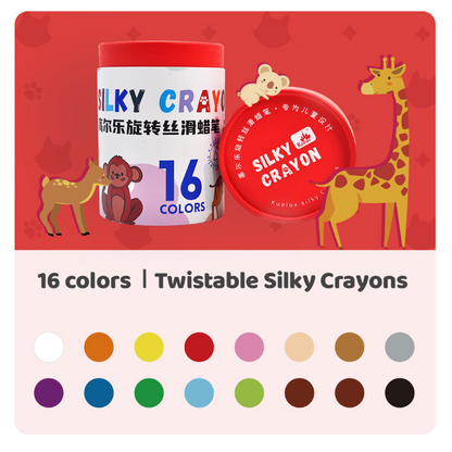 Twistable Washable Silky Crayons for Kids