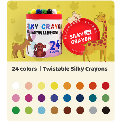 Twistable Washable Silky Crayons for Kids
