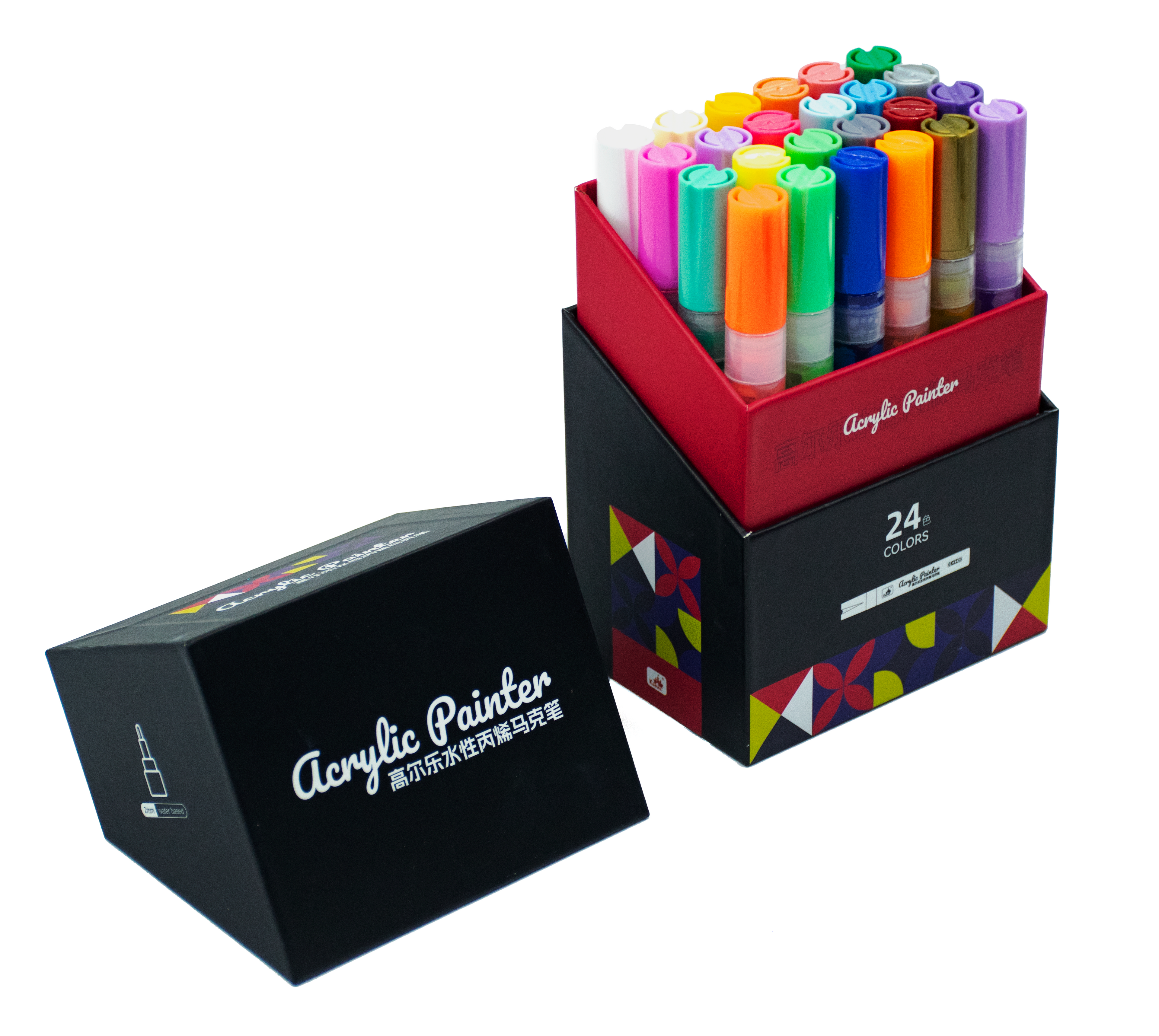 Kuelox Water-based Acrylic Marker 24-36 Colors