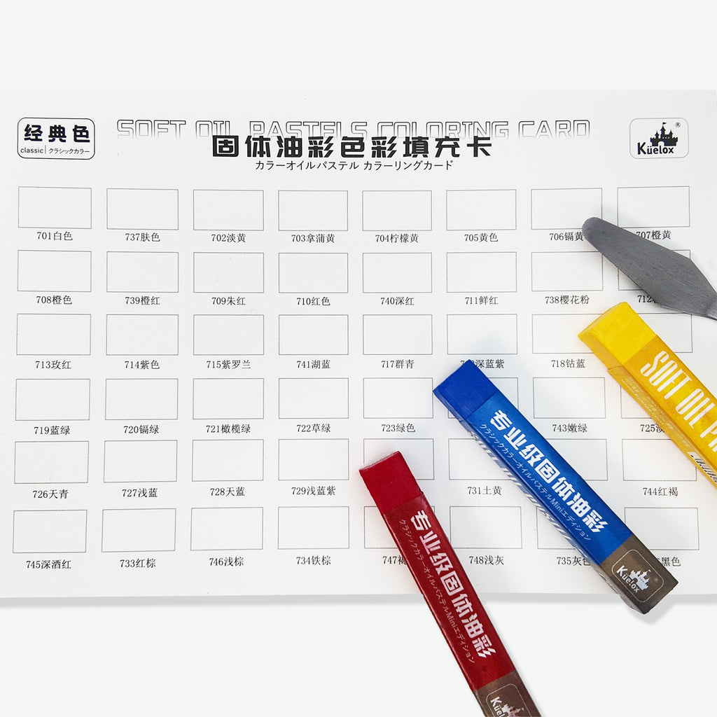 Kuelox Professional Soft Oil Pastels 48 Colors