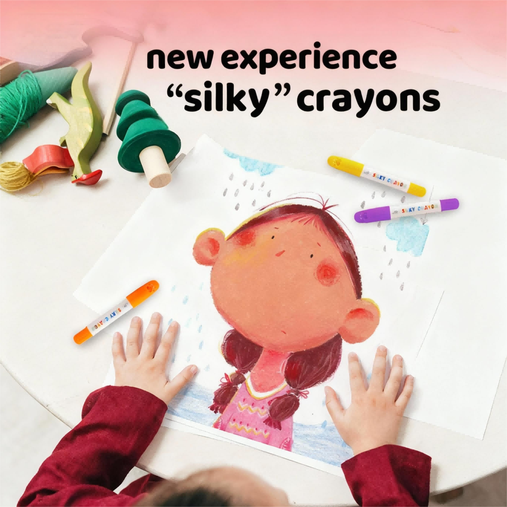 Twistable Washable Silky Crayons for Kids
