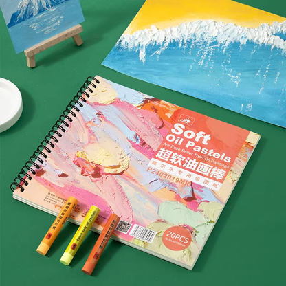 240g Heavyweight Square Oil Pastel Pad with Glassine