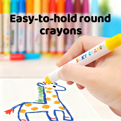 Twistable Washable Silky Crayons for Kids