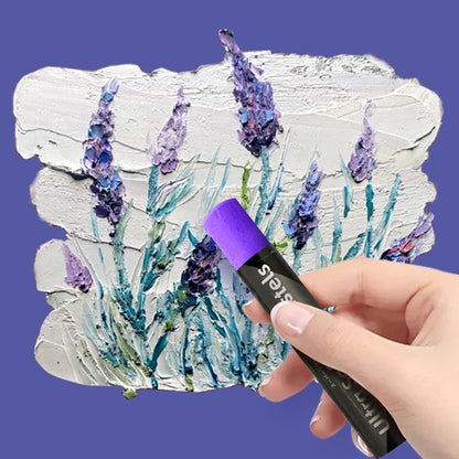 Skyists 48-Color Soft Oil Pastel Value Set for Colorful Art Practice