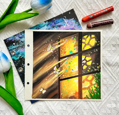 Star River 240g Ring-Binder Oil Pastel Paper Pad