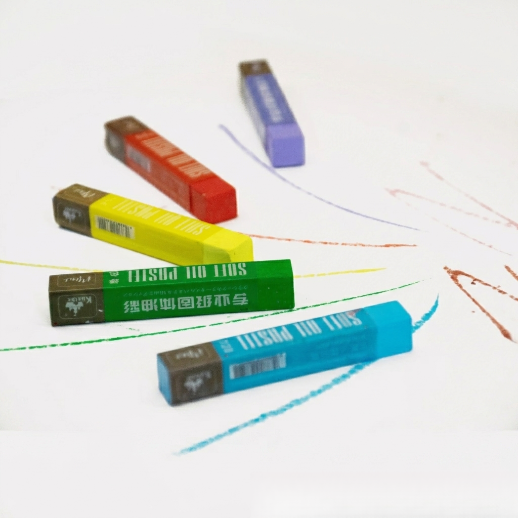 Kuelox Professional "Brick" Series Solid Oil Pastels | 48 High-Pigment Colors