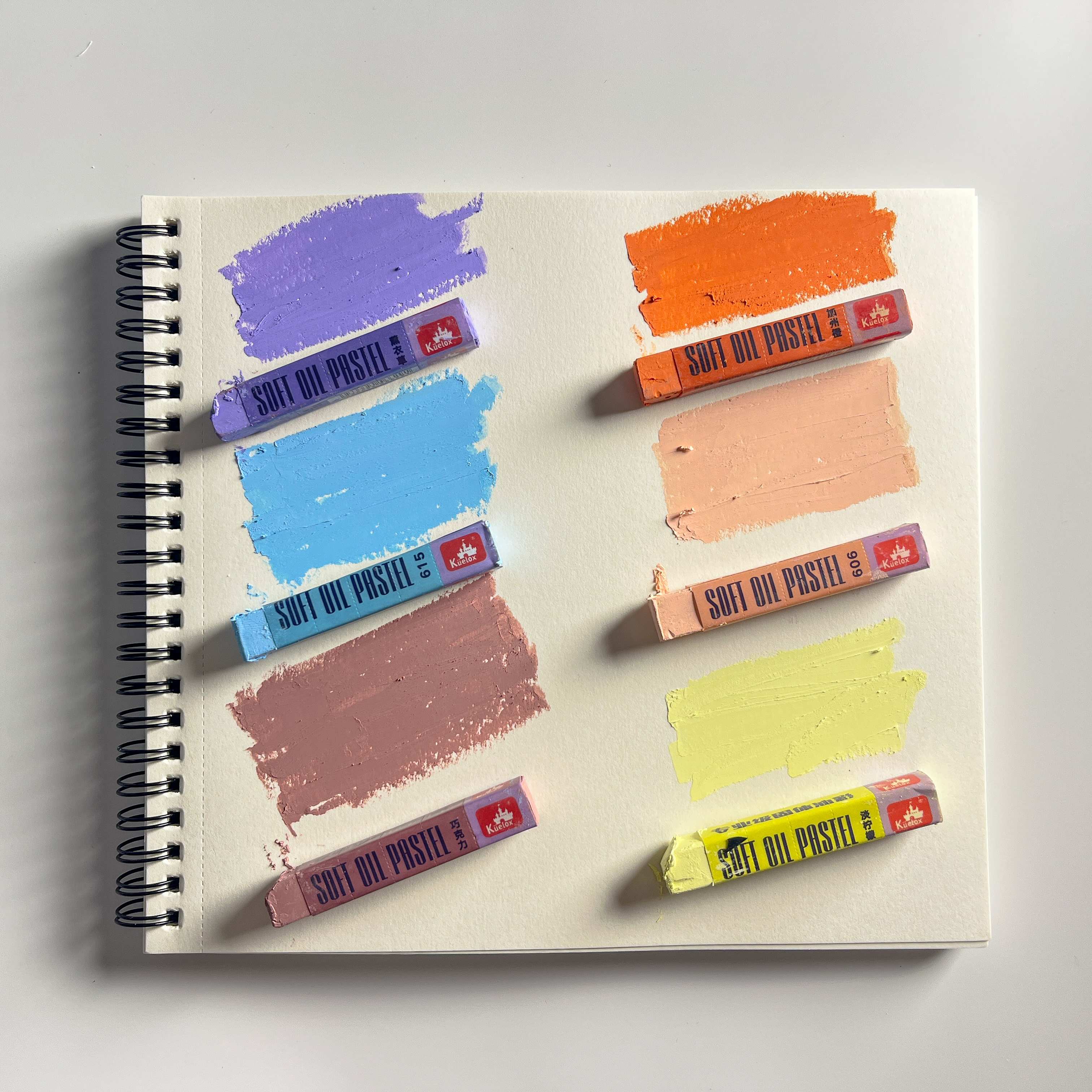 Kuelox Professional "Brick" Series Square Oil Pastels | 48 High-Pigment Colors