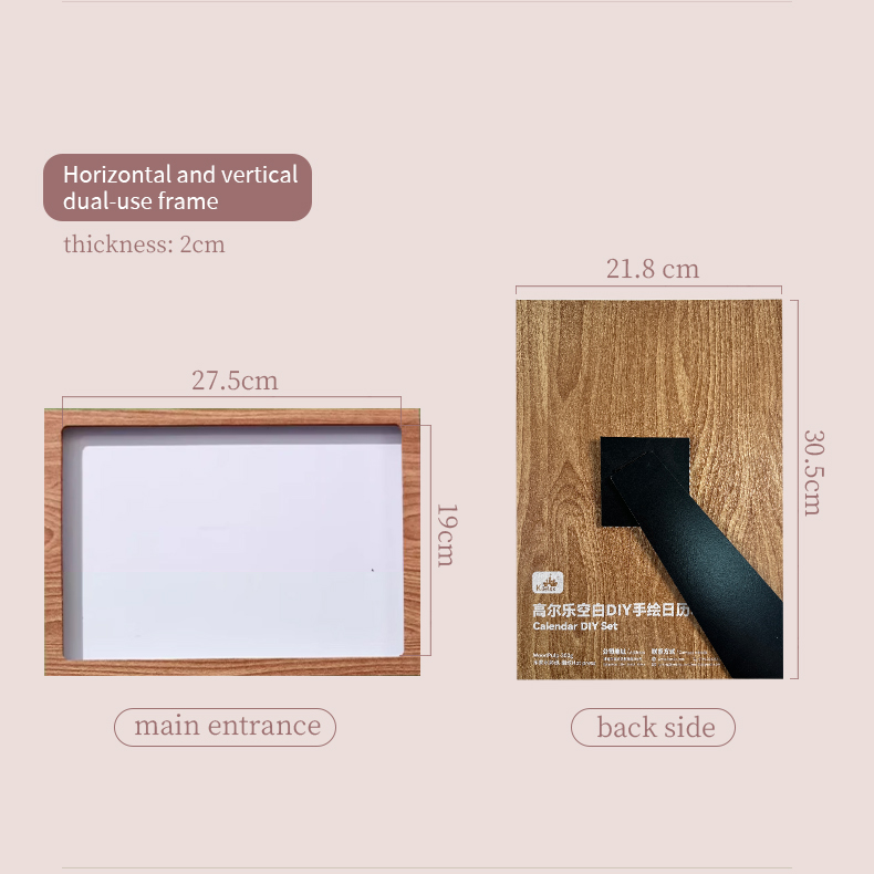 2026 DIY Hand-Painted Calendar Set with 300gsm Art Paper