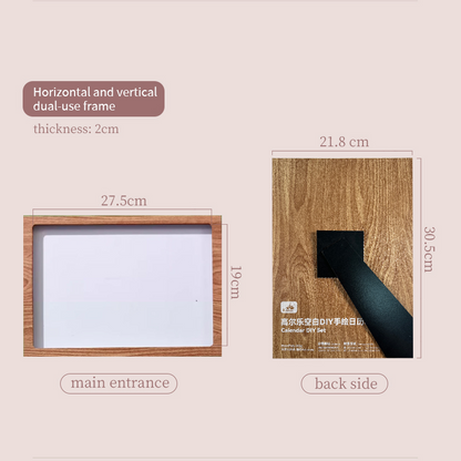 2026 DIY Hand-Painted Calendar Set with 300gsm Art Paper