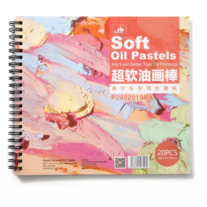240g Heavyweight Square Oil Pastel Pad with Glassine