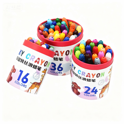 Twistable Washable Silky Crayons for Kids