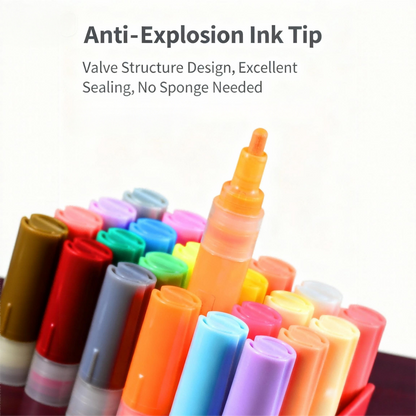 Water-Based Acrylic Paint Marker Set