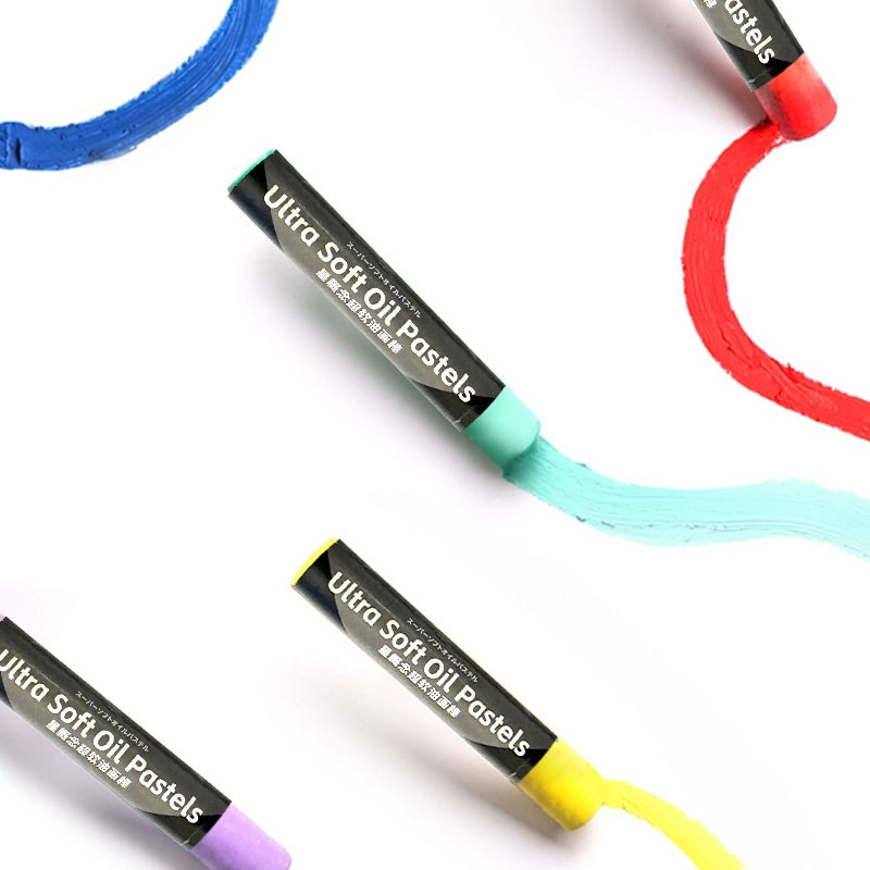 Skyists 48-Color Soft Oil Pastel Value Set for Colorful Art Practice