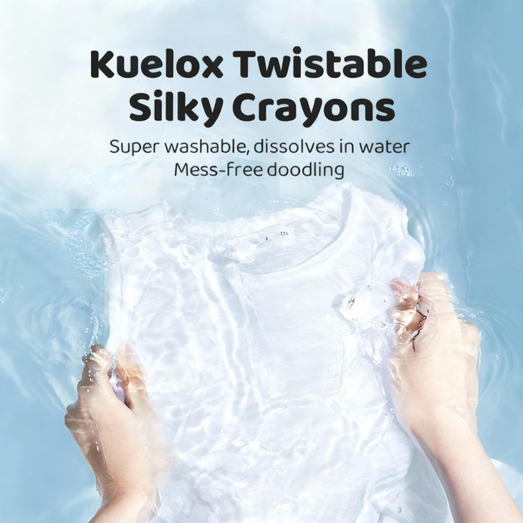 Twistable Washable Silky Crayons for Kids