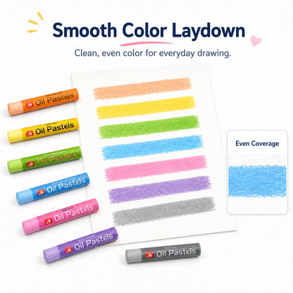 Beginner-Friendly Washable Oil Pastel Set for Kids & New Artists