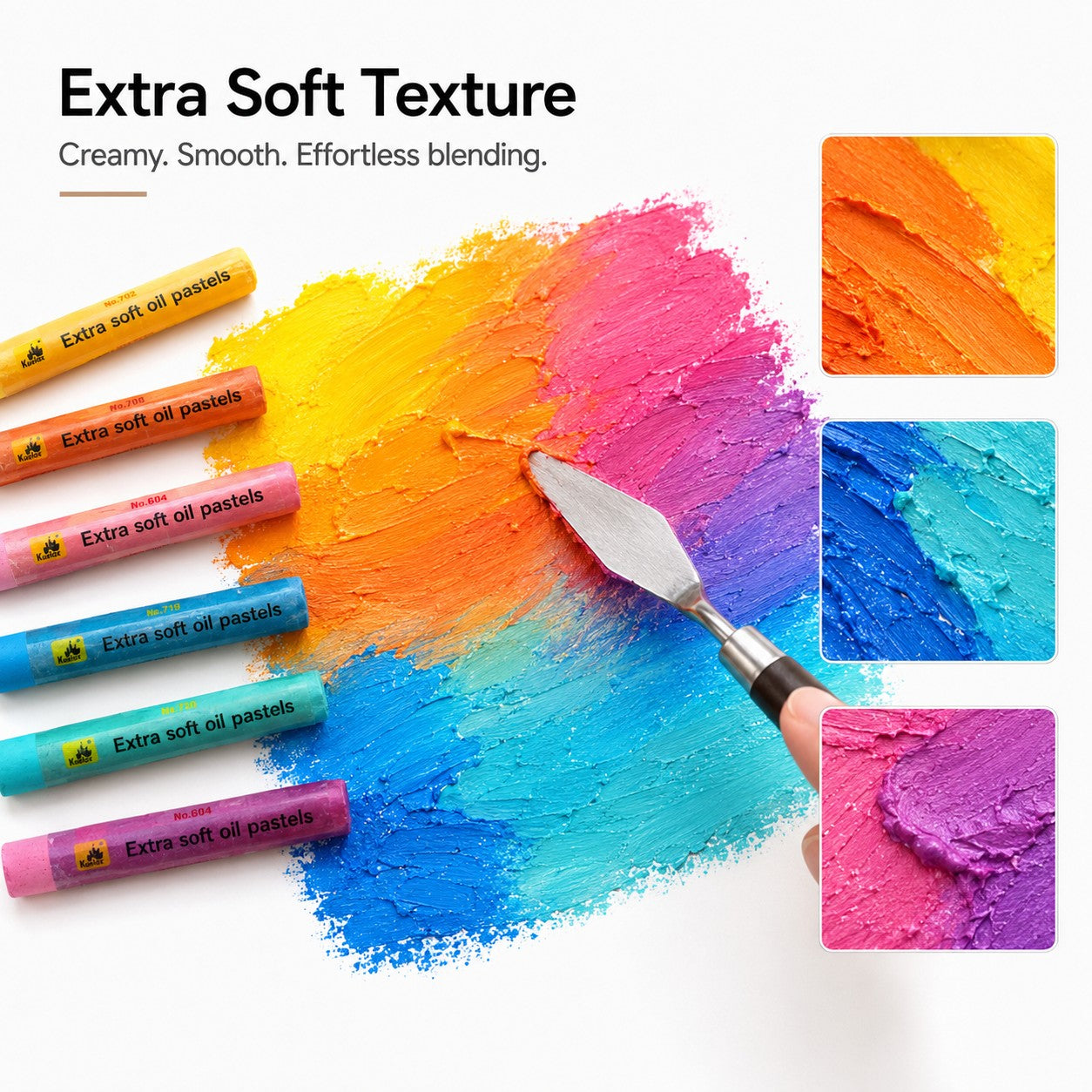 Advanced Ultra-Soft Oil Pastel Set for Vivid Blending