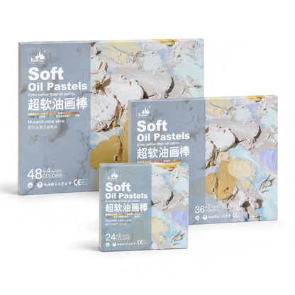 Advanced Ultra-Soft Oil Pastel for Vivid Blending - Morandi