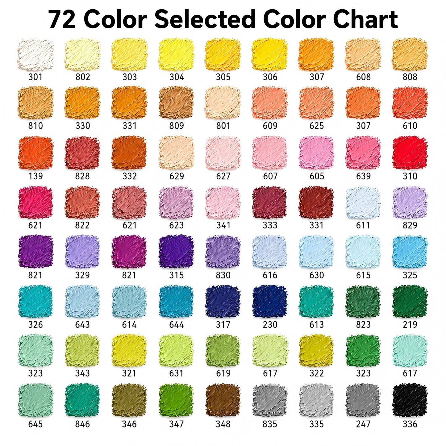 72-Color Selected Ultra-Soft Oil Pastel Wood Box Set