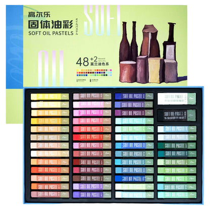 48-Color Professional Square Brick Oil Pastel Set