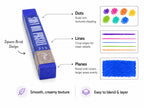 48-Color Professional Square Brick Oil Pastel Set